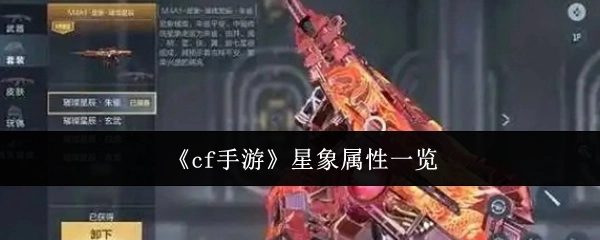 快来瞧瞧《cf手游》星象的属性都有哪些