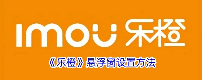 乐橙悬浮窗的设置方式