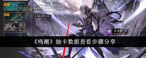 《鸣潮》抽卡数据查看流程分享