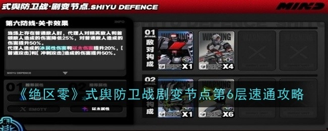 《绝区零》式舆防卫战剧变节点第六层快速通关攻略