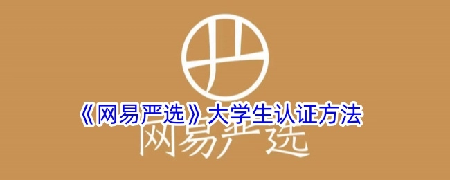 大学生如何进行《网易严选》认证的方法