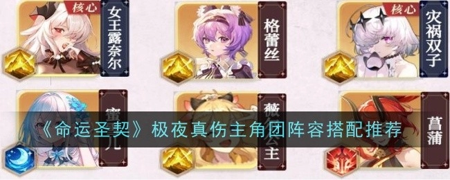 《命运圣契》极夜真伤主角团最佳阵容搭配指南
