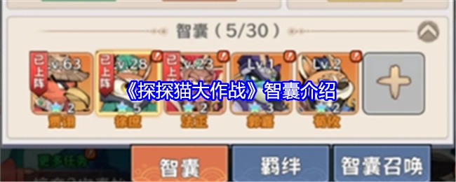 关于《探探猫大作战》智囊的介绍