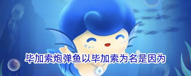 毕加索炮弹鱼之所以以毕加索命名，原因在于