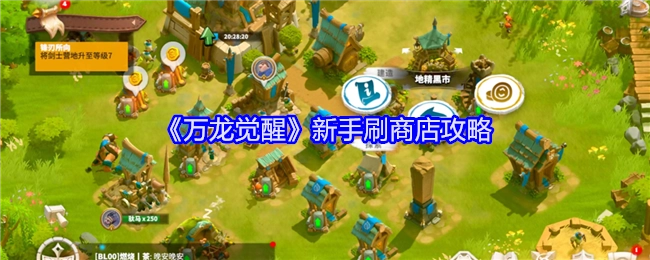 新手必看！《万龙觉醒》刷商店攻略