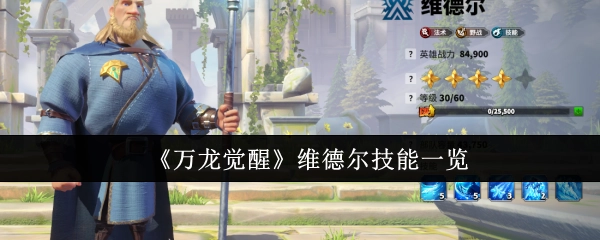 《万龙觉醒》维德尔技能全览