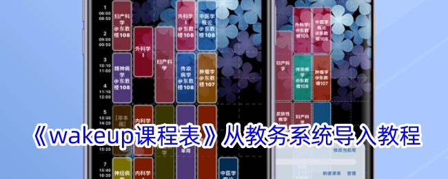 《wakeup课程表》从教务系统进行导入的教程