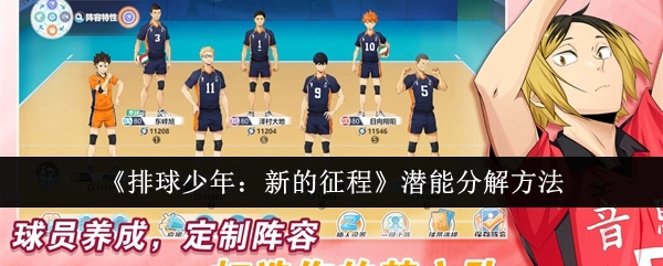 《排球少年：新的征程》里潜能的分解办法