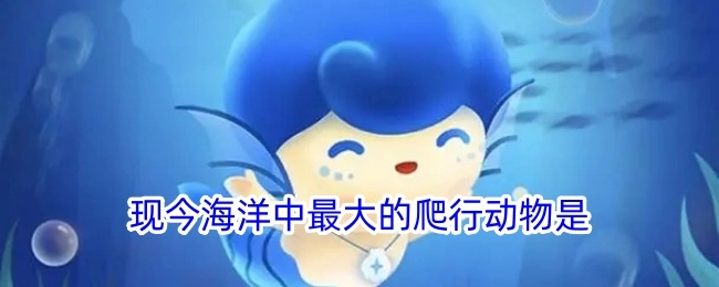 目前海洋里最大的爬行动物为