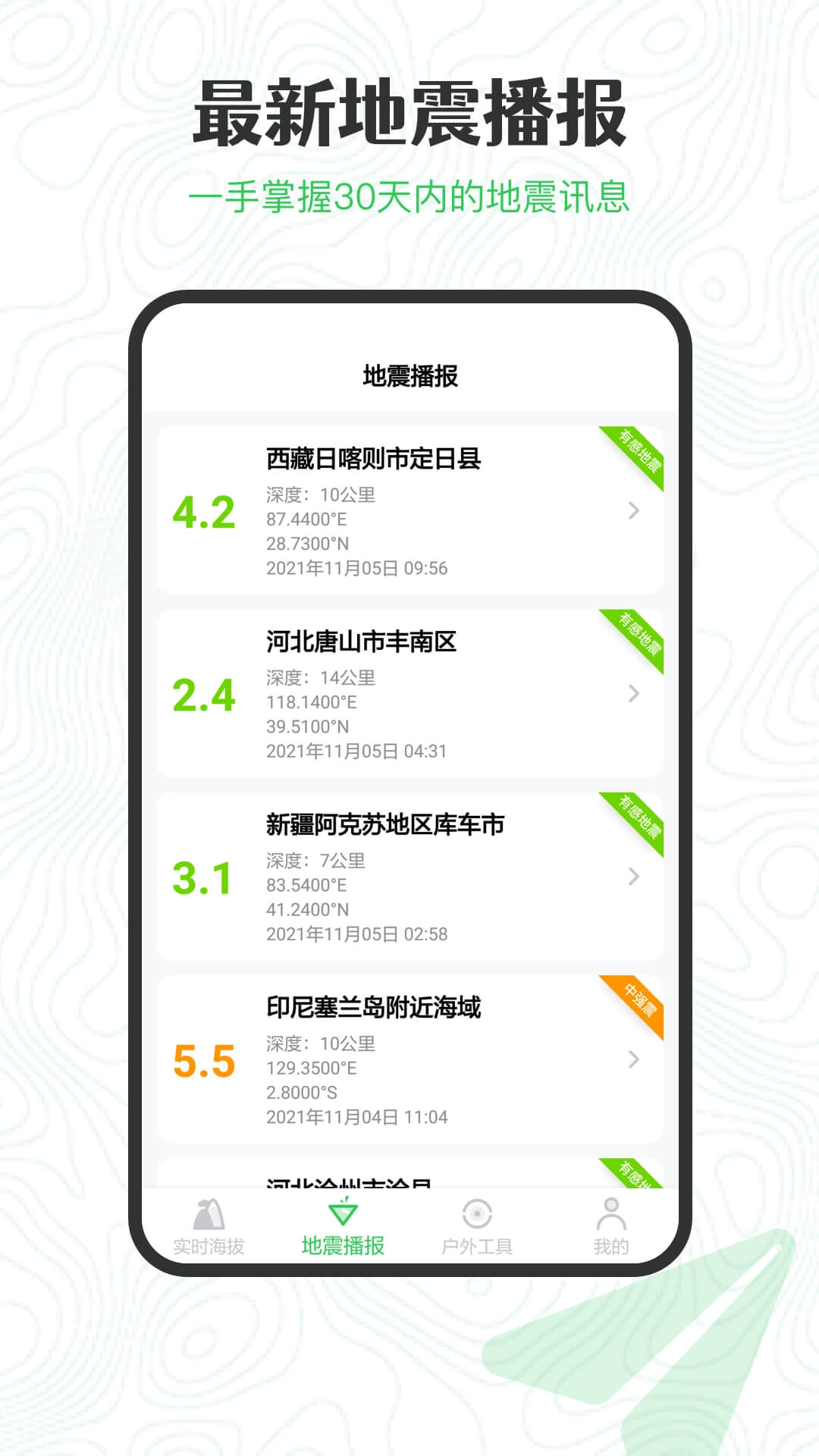 GPS海拔高度测量软件截图1