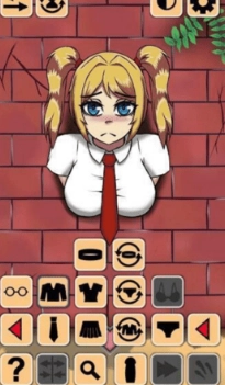 卡在墙中的少女