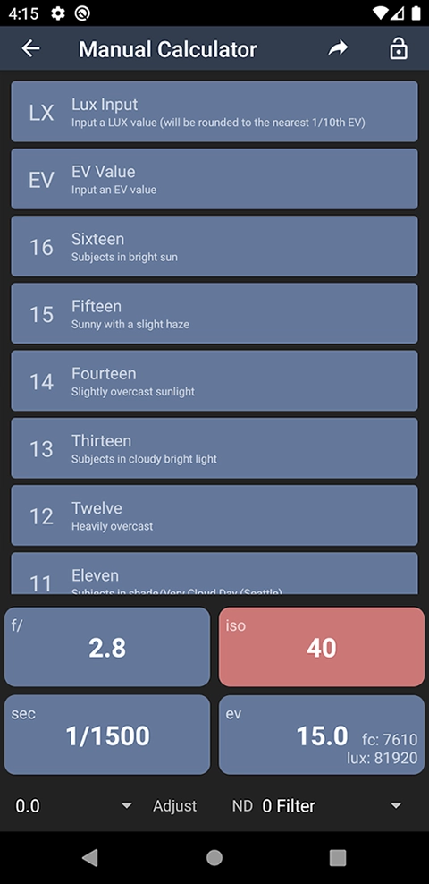 lightmeter免费版图1