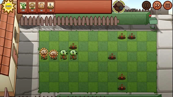 宅宅萝卜植物大战僵尸BW版图1