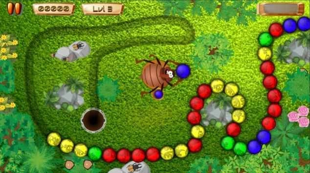 石甲虫消消消（Marble Beetle Adventure）截图1