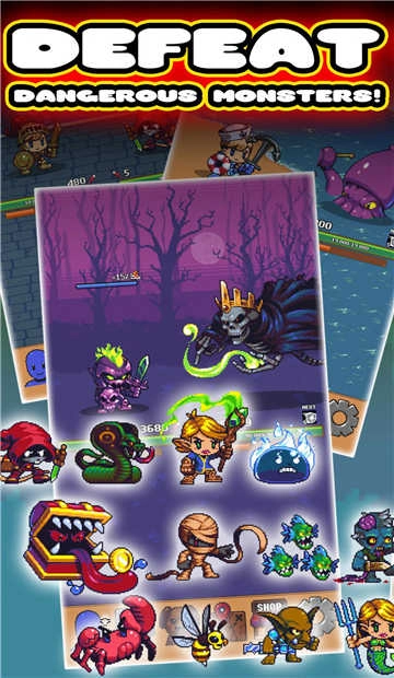 空闲网格地下城(Idle Grindia: Dungeon Quest)截图1