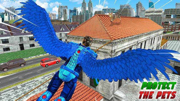 飞狮绳英雄动物救援（Flying Lion Rope Hero Melee Combat）图1