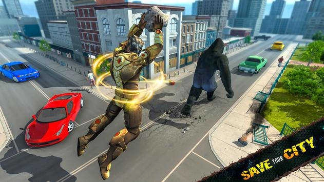 飞狮绳英雄动物救援（Flying Lion Rope Hero Melee Combat）图2