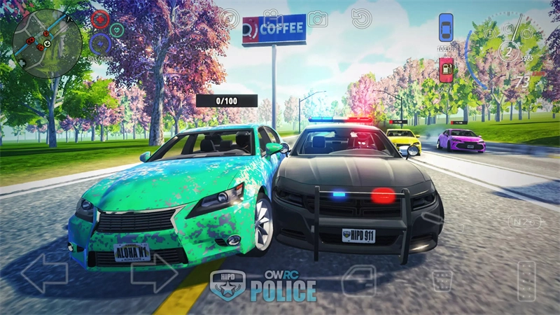 开放世界警察追逐模拟器