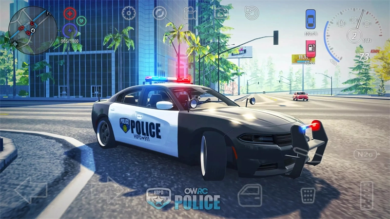 开放世界警察追逐模拟器