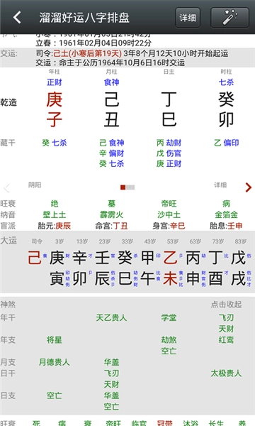 溜溜好運(yùn)八字排盤截圖3