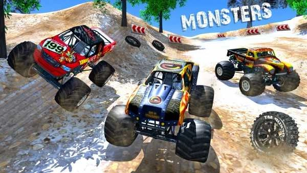 大脚怪越野车(Offroad Monster Truck Derby Game)图2