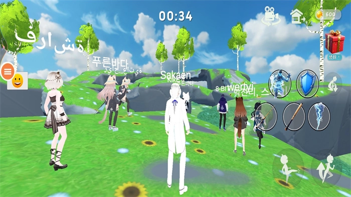 动漫女孩跑步