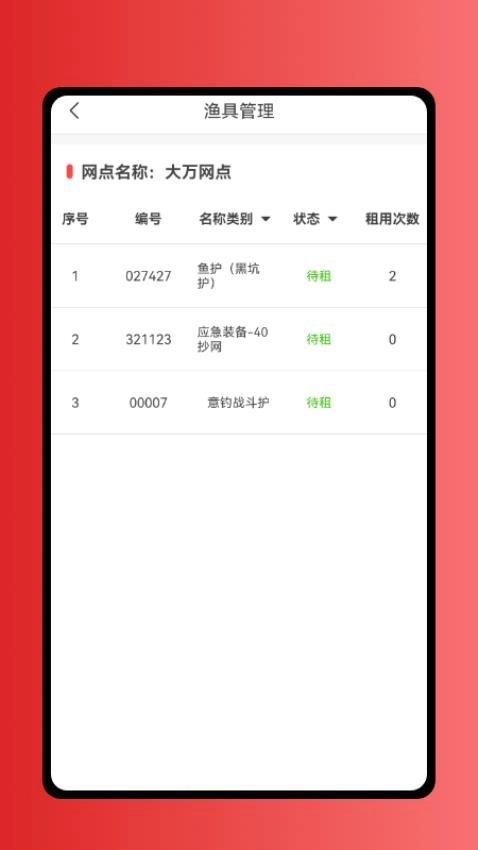 租渔具商户图1