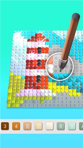 像素数字填色图1