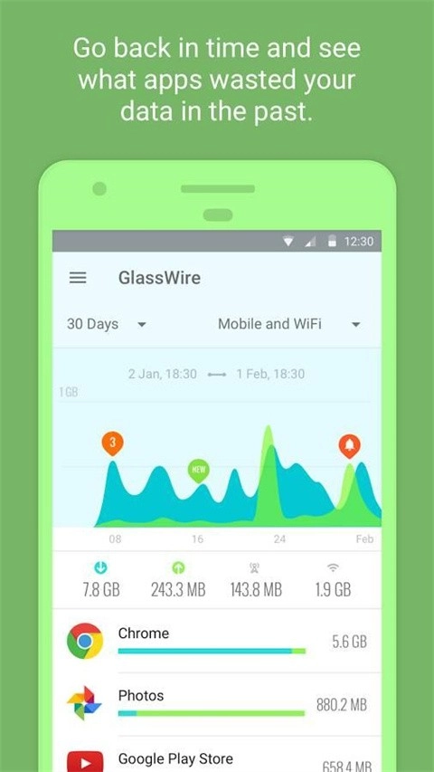 GlassWire图2