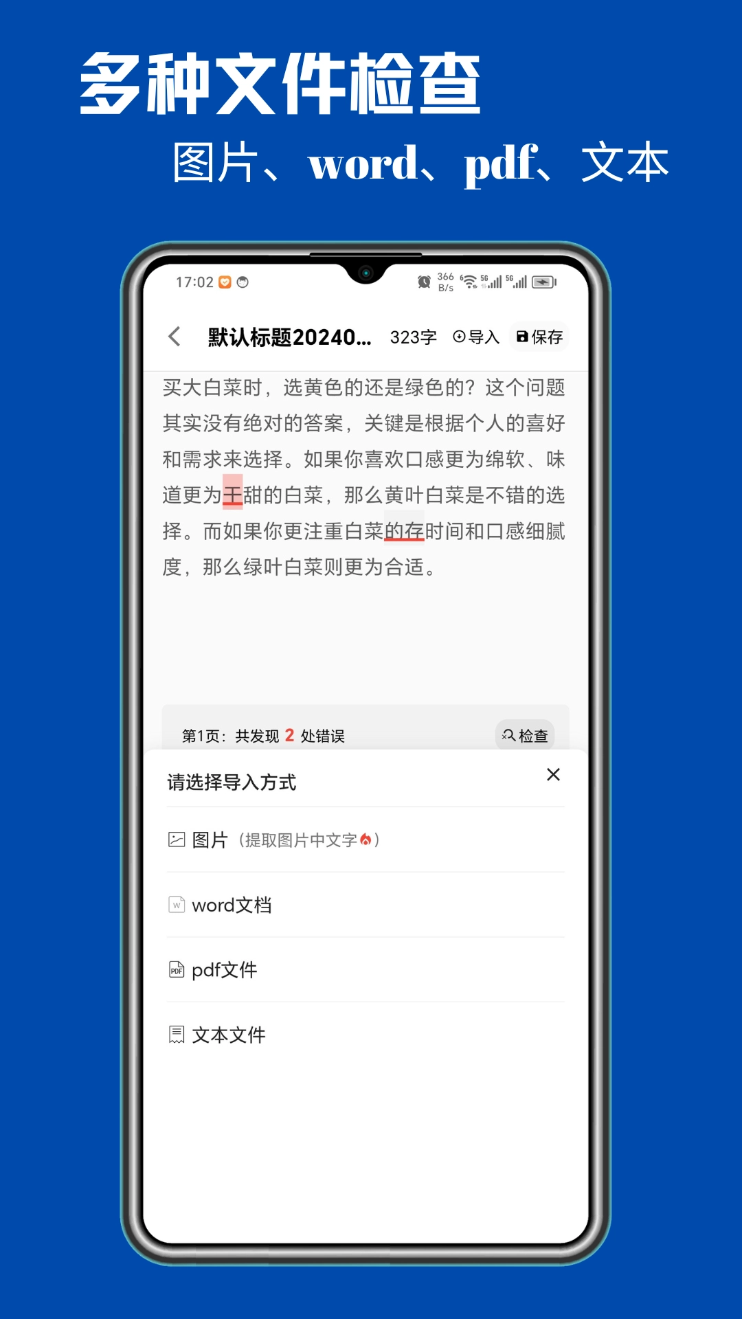 错别字检查图2