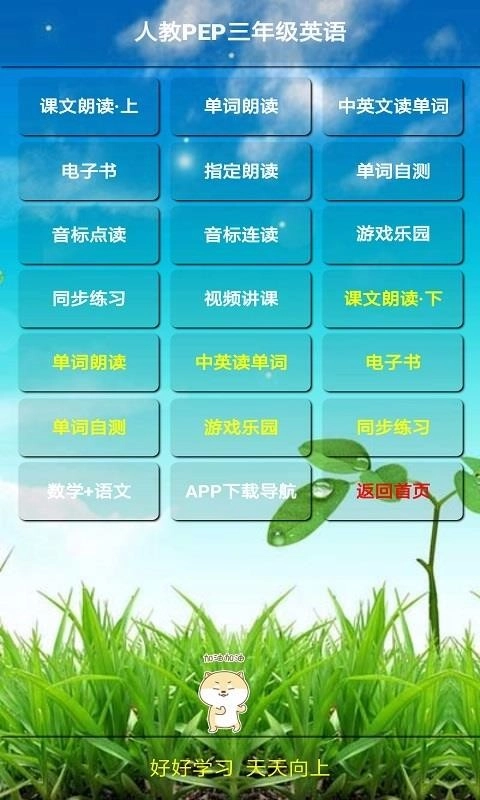 人教PEP英语三年级上图3
