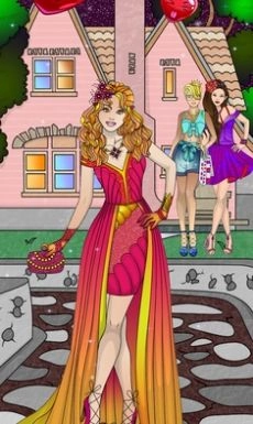 女孩装扮和涂色书(1)