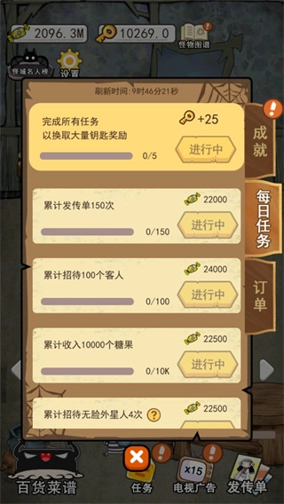 怪物餐厅菜单版