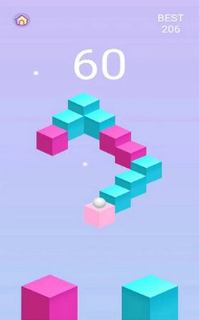 粉蓝跳跳球游戏