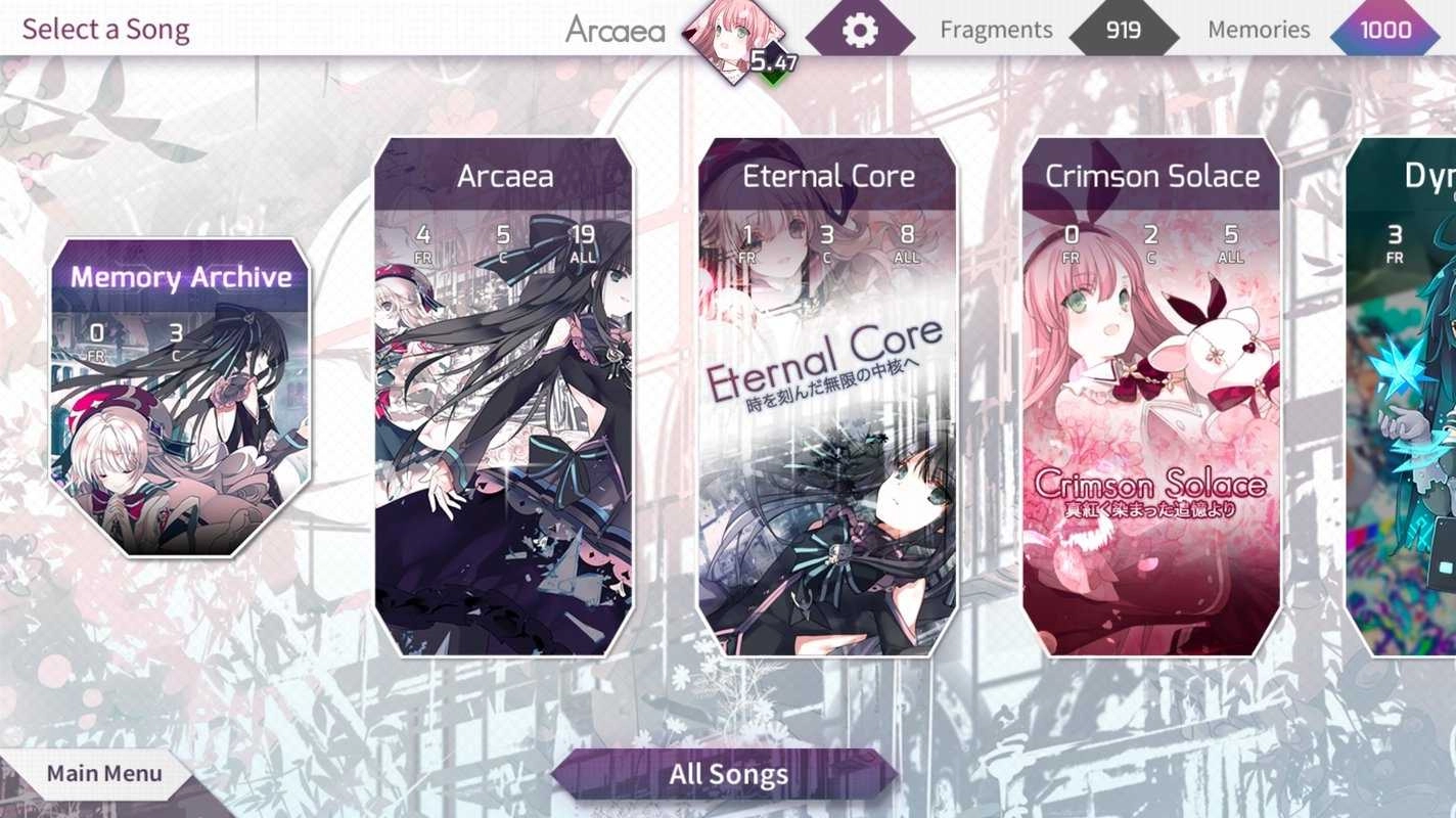 韵律源点arcaea全歌曲解锁版截图3