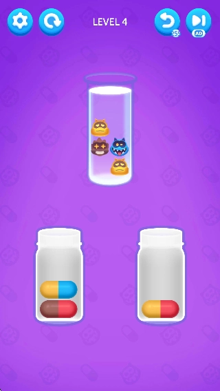 彩色药丸排序拼图图1