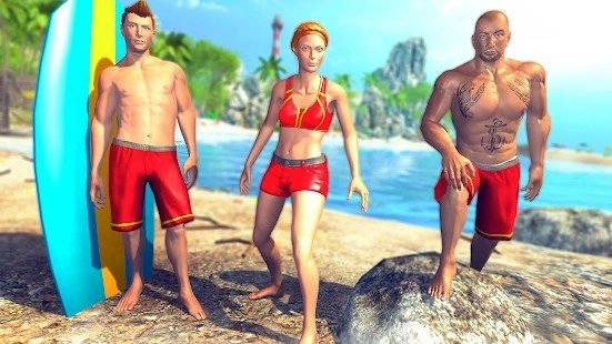 海滩救援游戏紧急救生员小队(Beach Rescue Game)(3)