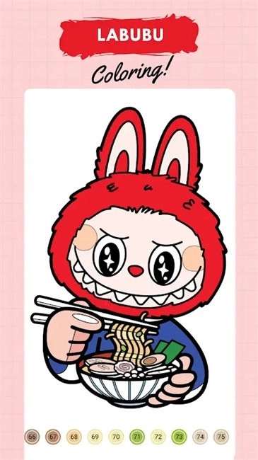 拉布布数字填色游戏