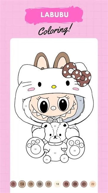 拉布布数字填色游戏
