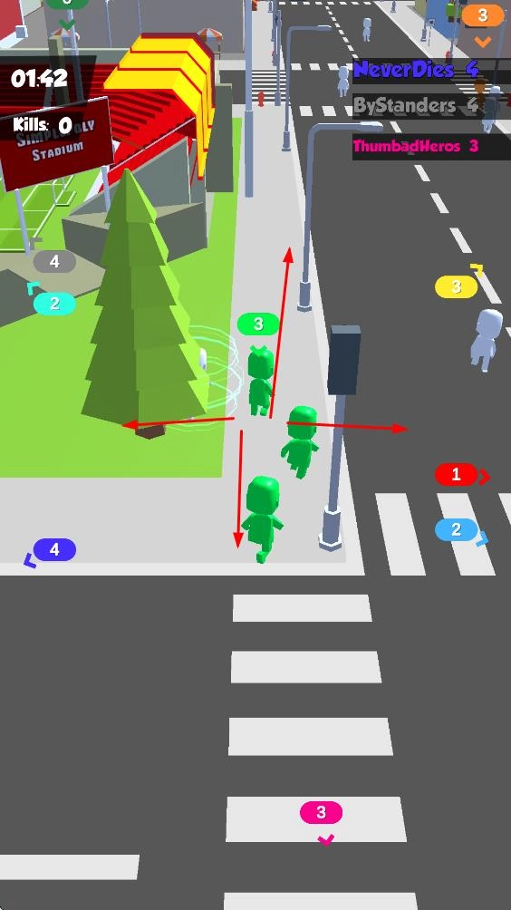 拥挤城市大混战图1