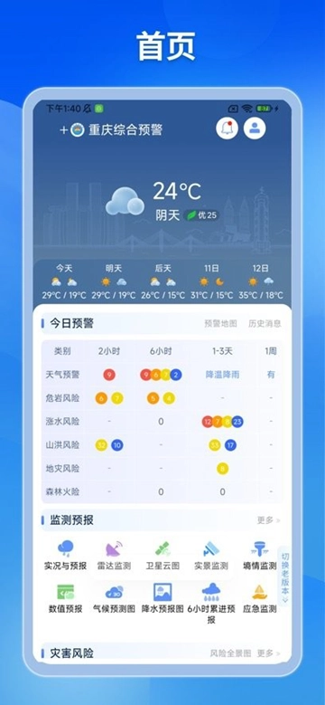 重庆综合预警最新版图4