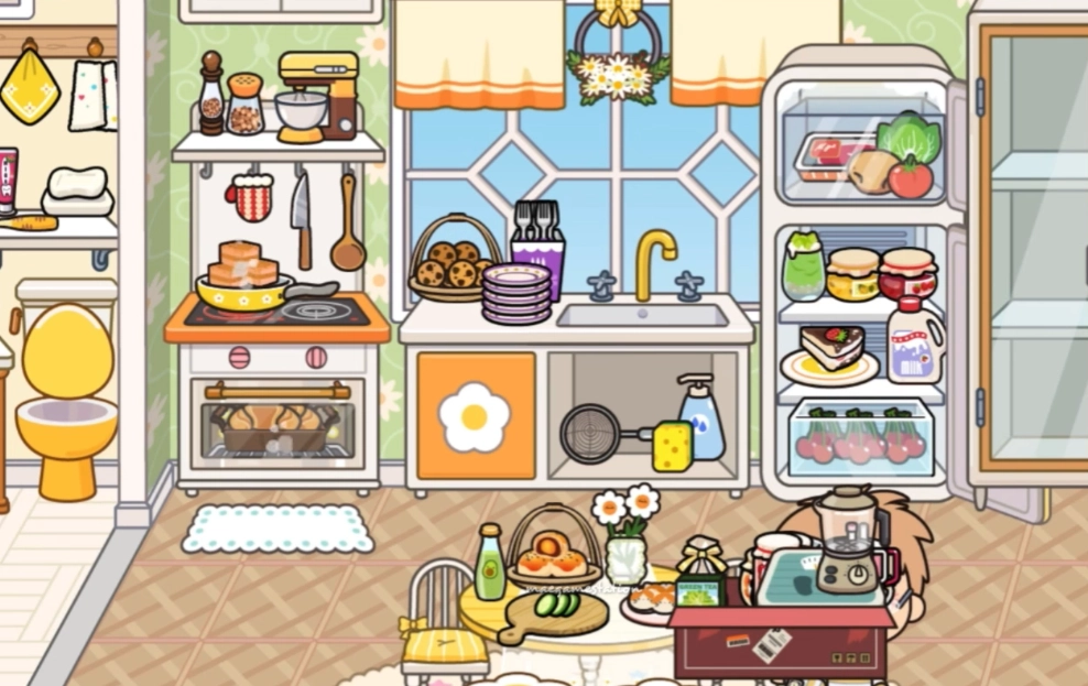 米加小镇世界黄色花朵公寓2