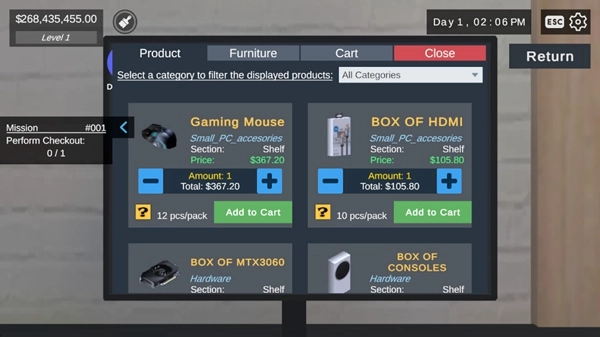 电脑游戏商店模拟器 GamingShopSimulator