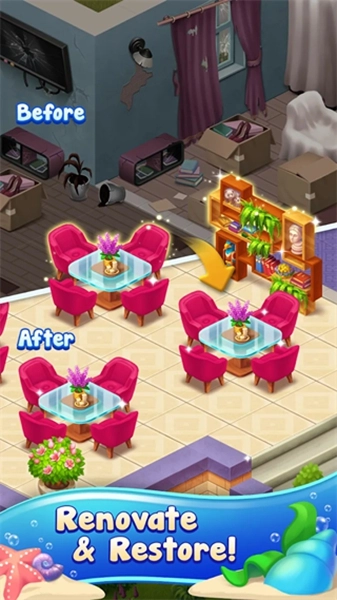 海边咖啡厅合成游戏 Seaside Cafe图4
