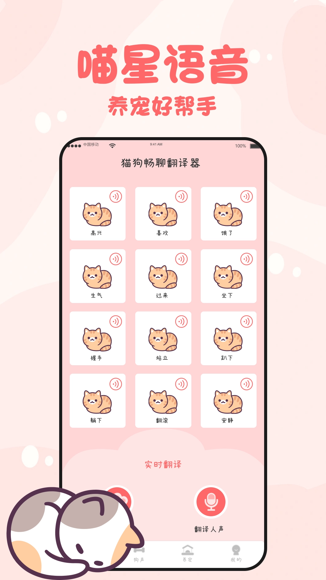 猫狗畅聊翻译器图1