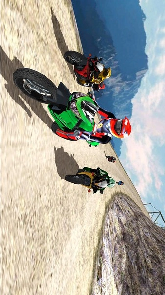 山顶自行车特技驾驶