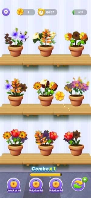 花卉分类游戏(Flowersorting)图1