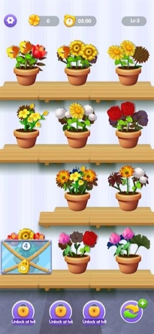 花卉分类游戏(Flowersorting)图2