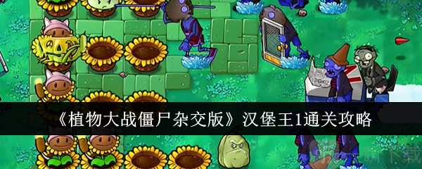《植物大战僵尸杂交版汉堡王1通关秘籍：汉堡王1究竟怎么过》