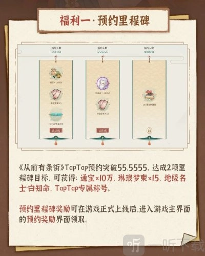 以前有条街，TapTap预约里程碑成就该去哪里领取？TapTap预约里程碑成就的领取方法是什么？